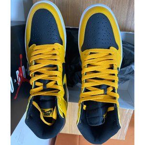 Air Jordan 1 Retro High Black Gym Yellow SHOES